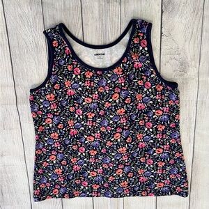 LANDS END Floral Women's Top - Multicolor/size L